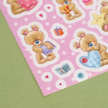 Paper stickers "Misha", 11 x 16 cm-2