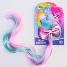 A strand for hair with a bow, pink, My Little Pony