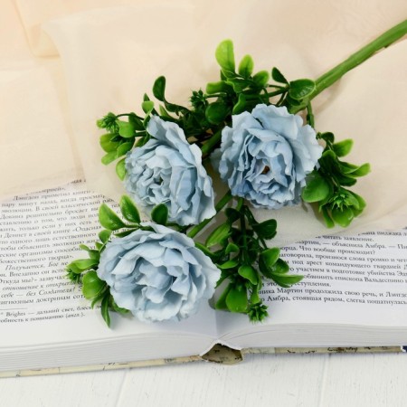 Flowers artificial "Vrapel peony" D-6 cm, 36 cm, blue