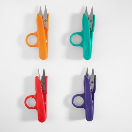 Scissors for cutting threads, with a ring, 12 cm, color mix-5
