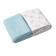 Knitted diaper, size 90x120 cm, blue color