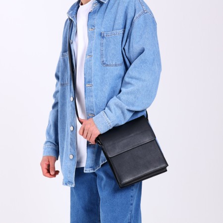 Male bag, black color-5
