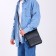 Male bag, black color