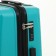 Middle suitcase 24 "on lightning, code lock, 4 wheels, turquoise color