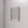 Terminus heated towel rail "Noto" P6, 500x600 mm, lower connection, chrome