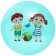 Children's ball zabiaka, D = 22 cm, 60 g, MIX color