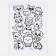Water -soluble sticker for embroidery "Beasts", 15*21 cm