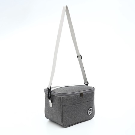 A thermal tower with a zipper 8 l, a long belt color gray-1