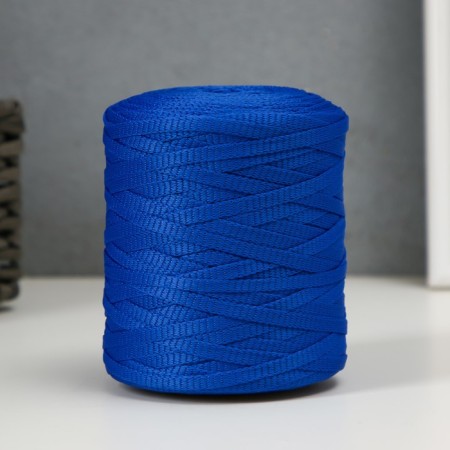 Knitting cord 100% polyester 5 mm cylinder, 180 g, 140 m 20 - blue