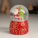 Souvenir Polystone Water Ball "Snow Patterns with the character" MIX 4.5x4.5x6.8 cm