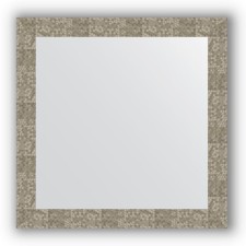Mirror in the baguette frame - honeycomb titanium 70 mm, 76 x 76 cm, evoForm
