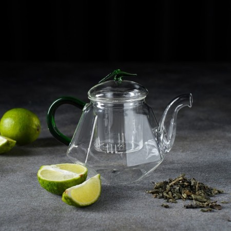 Hot kettle with Green Glass Situ, 600 ml-2
