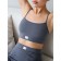 Female top on thin adjustable straps Mirey, size 50, color gray