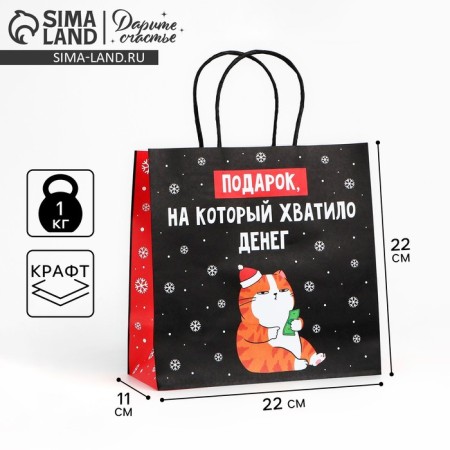 Package Gift "Gift", 22 x 22 x 11 cm, new year