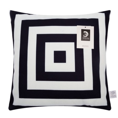 Pillowcase decorative Ethel Geometry "Squares" 40x40 cm, velor-5