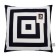 Pillowcase decorative Ethel Geometry "Squares" 40x40 cm, velor