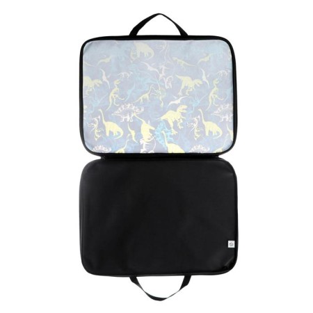 Folder for drawings and drawings A3, 470 x 350 x 20 mm, with handles, textile, calligrata "dinosaurs"-2