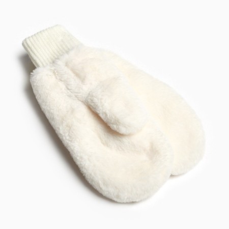 Women's mittens, beige color, size 18-1