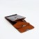 Building for bills on a button, for coins, for cards, brown color