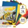Color paper, A4, 16 sheets, 8 colors, non -stated, bilateral, on paper, 48 g/m², transformers
