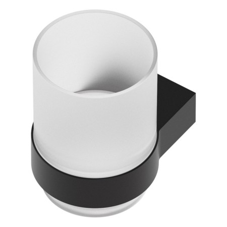 Holder with a glass matte glass, black artwelle-2