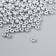 Glass beads 6/0 "silver" 15 grams