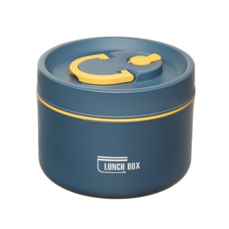 Lunch-Box, 1.46 l, 3 sections, retains heat 3 hours, 12.5 x 29.5 cm, dark turquoise-3