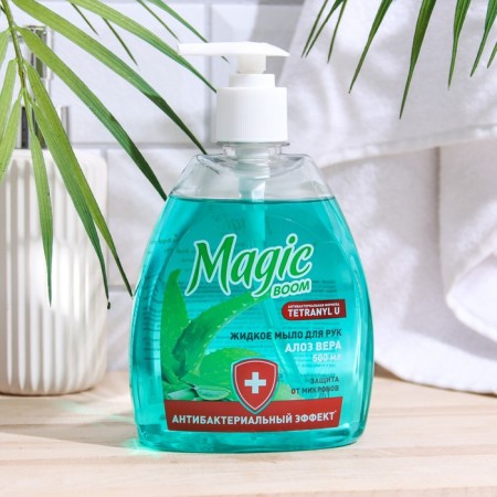 Antibacterial liquid soap Magic Boom, Aloe Vera, 500 ml