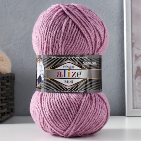 Yarn "Superlana Midi" 25% wool, 75% acrylic 170m/100g (505)