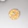 Decor metal for creativity "toad on a coin" gold 1.4x1.4x0.5 cm.