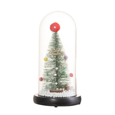 Lamp Sales "Christmas tree with balls" 1.5W, LED, 3XAAA, black USB 11x11x21cm-8