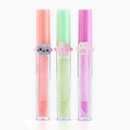 Children's lip gloss "anime" with a ringle, 8 ml, mix-4