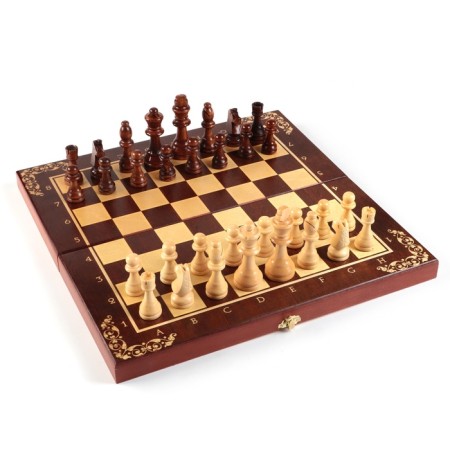 Chess "Byzantium", wooden board 40 x 40 cm, King H-9 cm, pawn H-4.5 cm-3