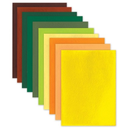Fetr A4, 10 sheets, 10 colors, Brauberg "Summer"-2