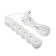 Extension cord Luazon Lighting Eco, 5 outlets, 2 m, 10 A, 2200 W, PVS 3x0.75mm2, with salary white