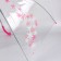 Umbrella - a semiautomatic “flowers” ​​cane, 8 spokes, r = 45 cm, the color is transparent/pink