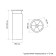 Right adjustable Or001ni tundra, d = 50 mm, h = 150 mm, satin nickel