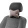 Car gift, bone, on a headrest, "real man", linen, gray, 16 x 24 cm
