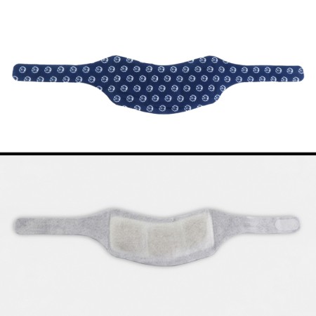 Self -heating bandage for the neck, 14 × 18 × 0.5 cm, blue color-2