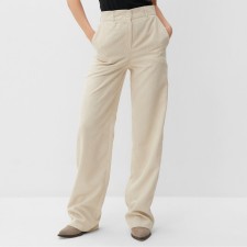 Women's pants Minaku: Velvet Collection Color Milk rr 48