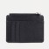 Cardholder with a section for coins, Textura, black color