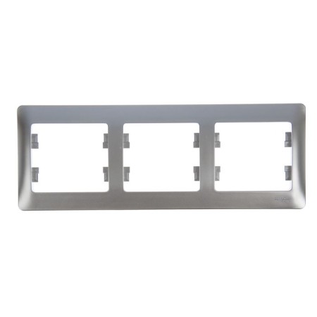 Frame "Glossa" Sche GSL000303, three -seater, horizontal, aluminum color