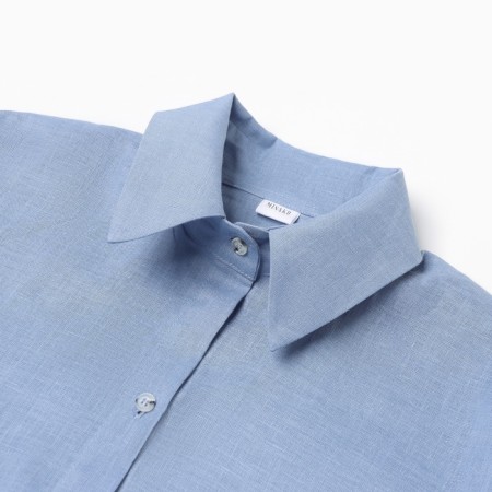 Women's blouse Minaku: Casual Collection Blue color, size 50-6