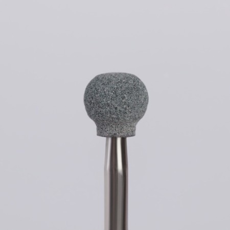 Corundum mill for manicure "ball", average stiffness, 7 mm, in a plastic case-2