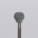 Corundum mill for manicure "ball", average stiffness, 7 mm, in a plastic case