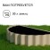 The flowerbed is galvanized "petal", d = 70 cm, h = 15 cm, Greengo