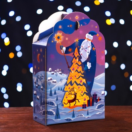 Gift box "Fantasy" in purple 16 x 7.5 x 26 cm-1