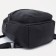 Women's backpack made of artificial leather with lightning, black color