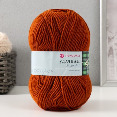 Yarn "Successful" 50% wool, 50% acrylic 250m/100g (194-fish)