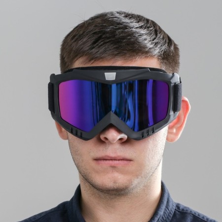 Mask glasses for motor vehicles, collapsible, chameleon glass, black-5